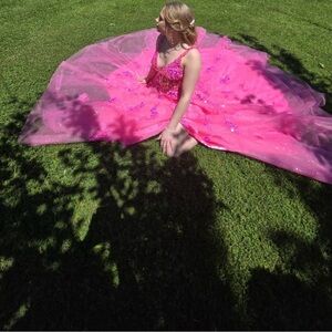 Pink prom dress